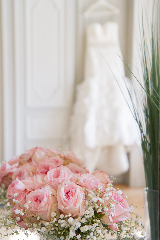 photographe mariage abbaye du valasse normandie fleurs