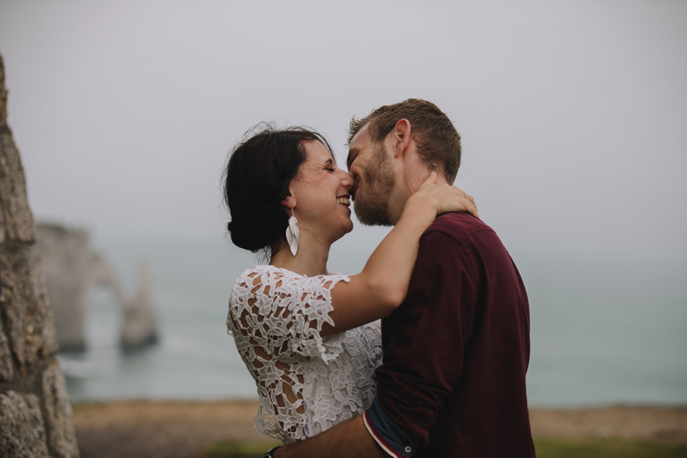 photographe de mariage à Etretat en Normandie
